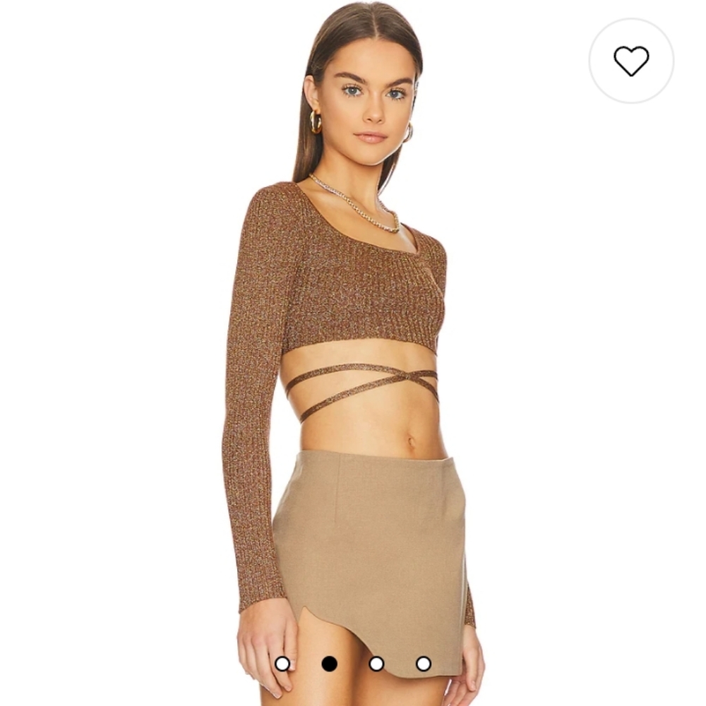 SUPERDOWN crop sweater NWT